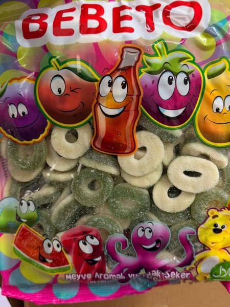 كاندي تركي حلقه اخضر سكر