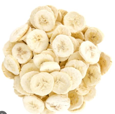 موز مقرمش مجفف بالتبريد
