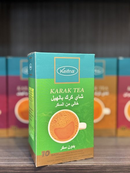 شاي كرك بالهيل خالي من السكر