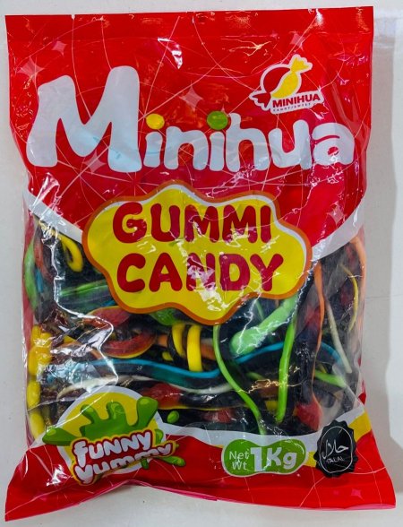 Gummi candy حيه ملونه اسود (كيلو)