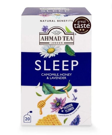 شاي احمد شاي النوم بالبابونج والعسل والخزامى