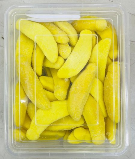 علبة كاندي موز سكر  (كيلو)