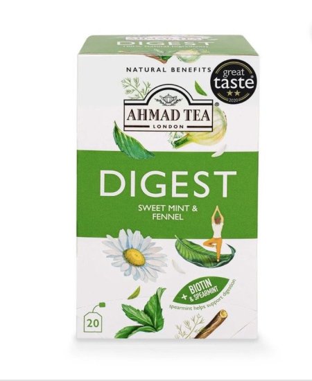 شاي احمد شاي الهضم بالنعناع الحلو والشمر